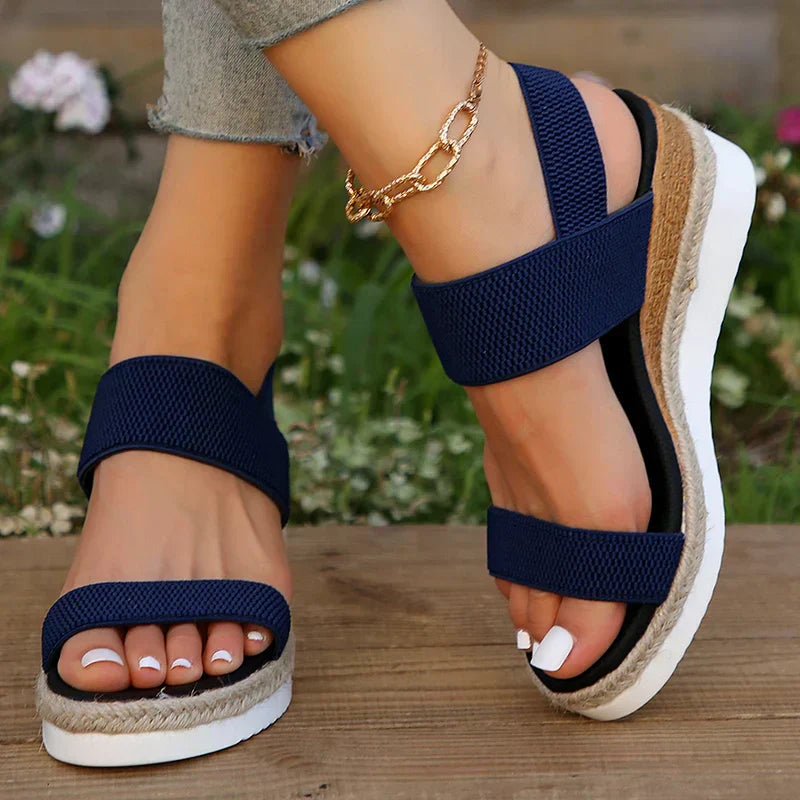 Women's Orthopedic Sandals Open Toe Wedge Platform Espadrille