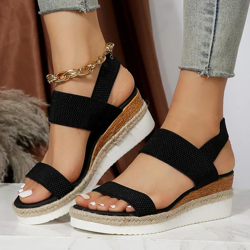 Women's Orthopedic Sandals Open Toe Wedge Platform Espadrille