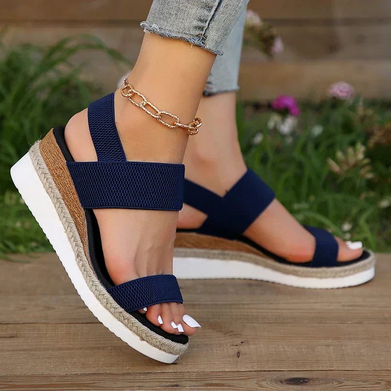 Women's Orthopedic Sandals Open Toe Wedge Platform Espadrille