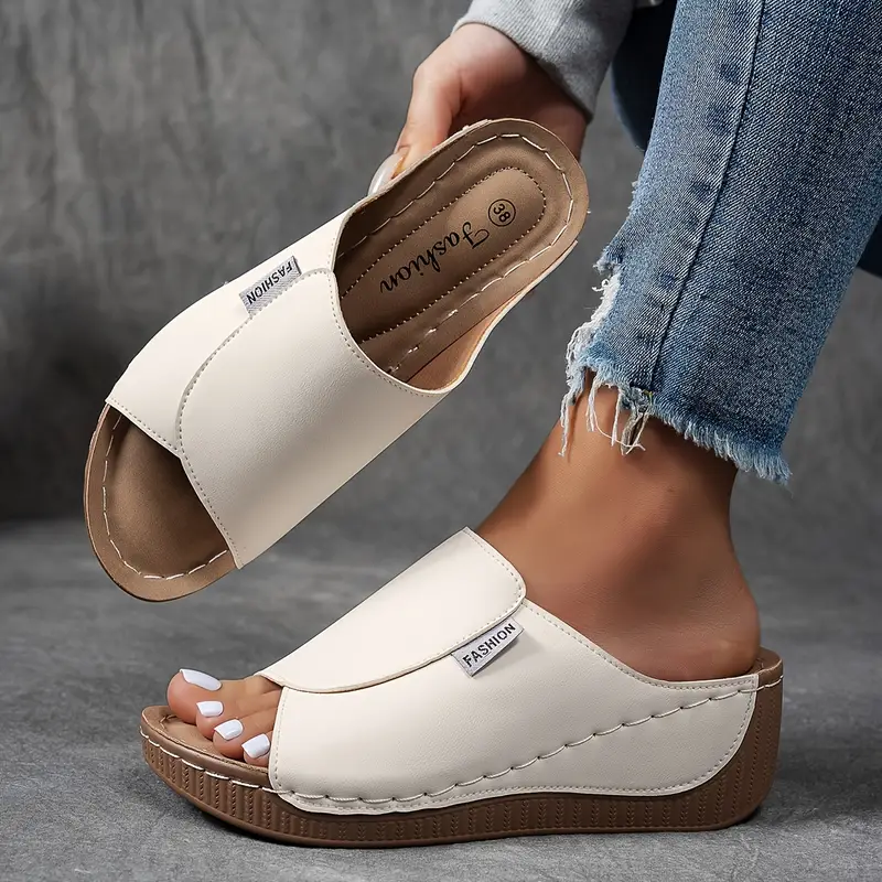Women's Orthopedic Sandals Wedge Heel and Wide Upper