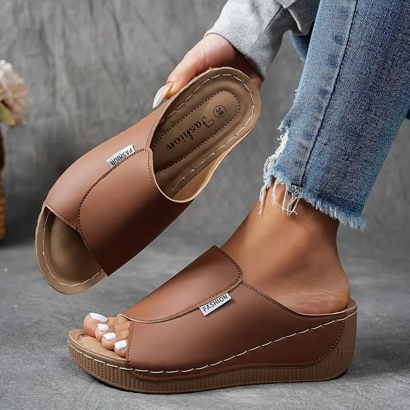 Women's Orthopedic Sandals Wedge Heel and Wide Upper