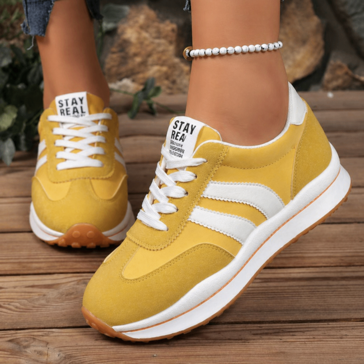 Women's Orthopedic Sneakers Retro Platform and Chunky Sole