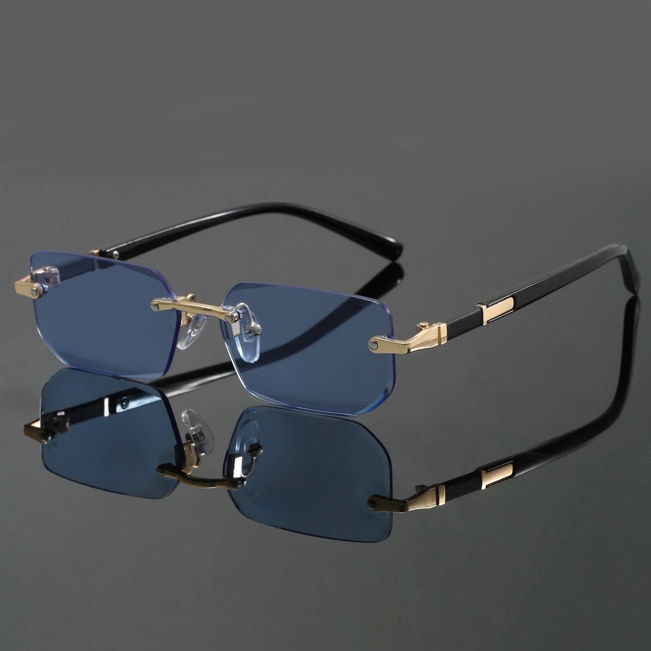 Women's Rimless Sunglasses Cut Edge Design and UV400 Protection