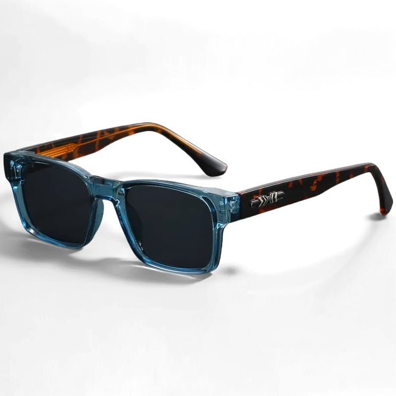 Women's Square Sunglasses Gradient Lenses and Transparent Frame