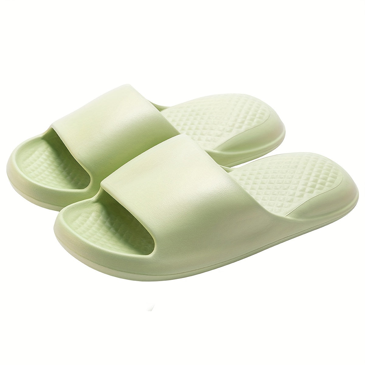 Women's Orthopedic Slide Sandals with Textured Footbed and Thick Platform Sole