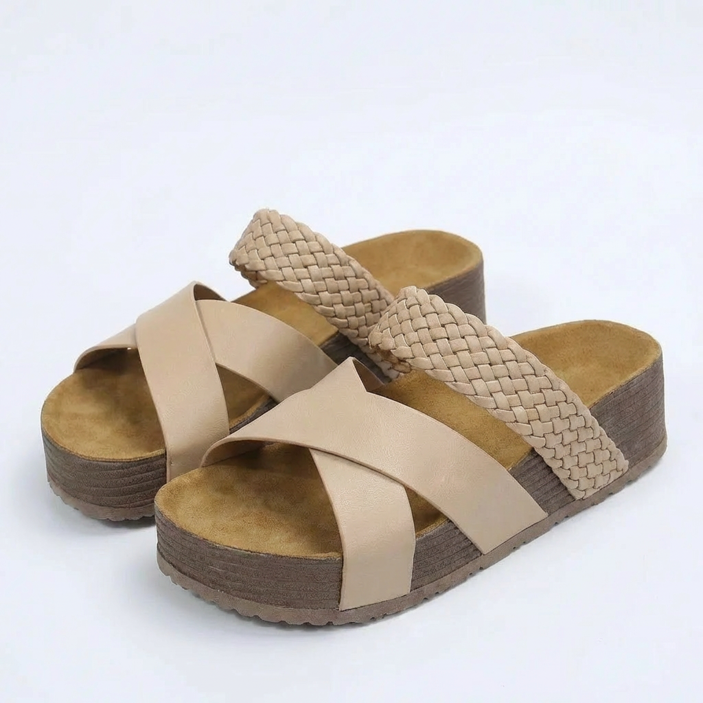 Women's Leather Wedge Sandals for Comfort and Style
