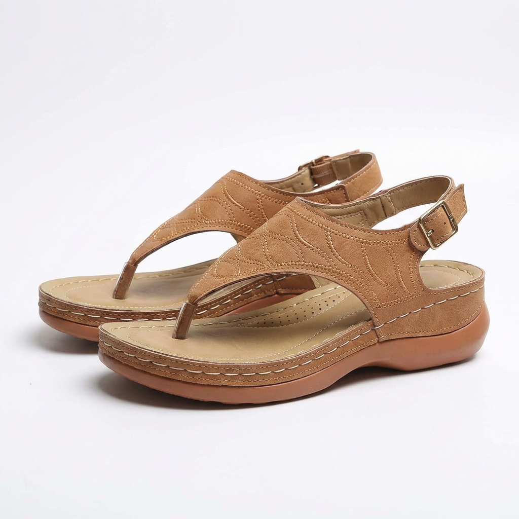 Women's Cushioned Flip-Flops with Soft Straps with Summer Comfort