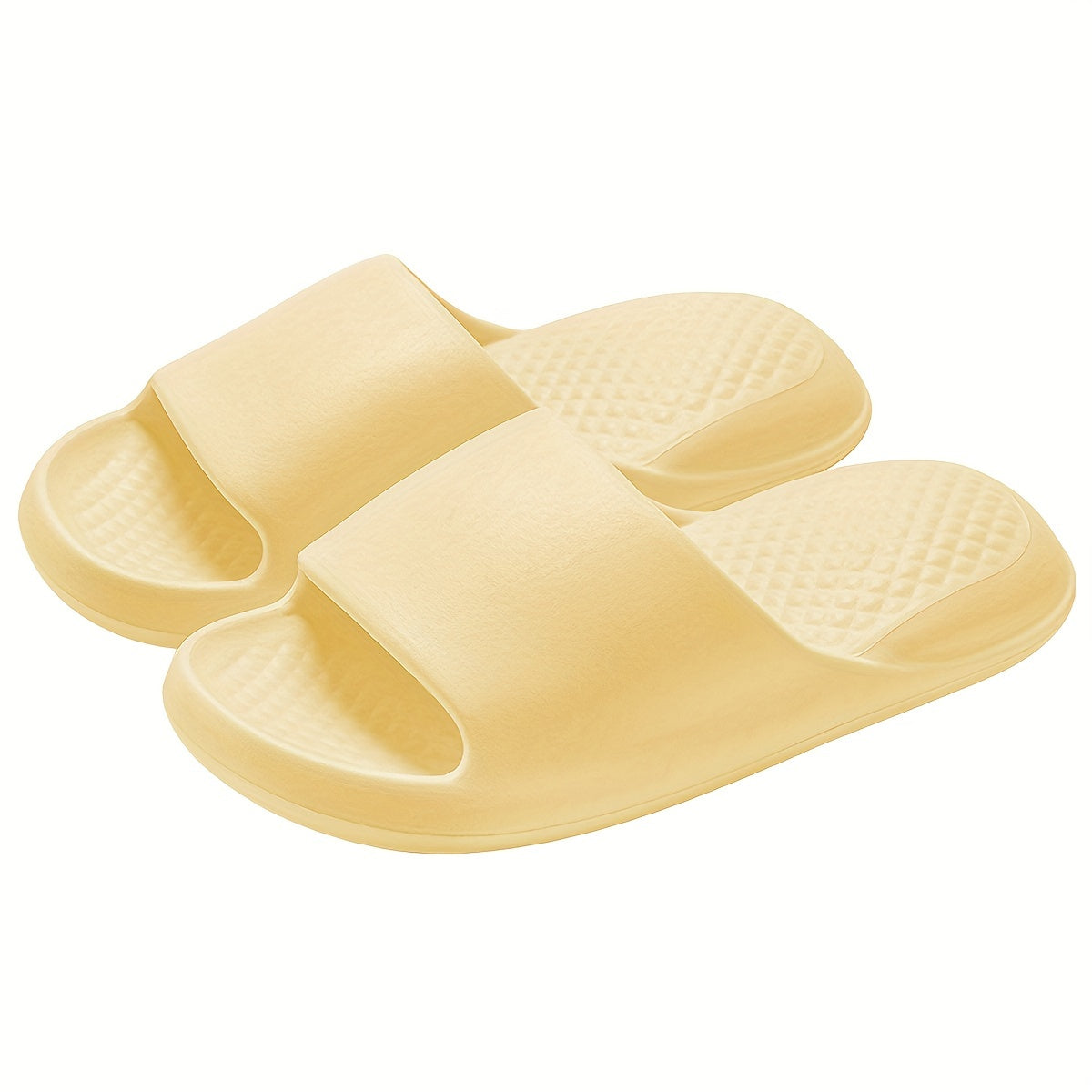 Women's Orthopedic Slide Sandals with Textured Footbed and Thick Platform Sole