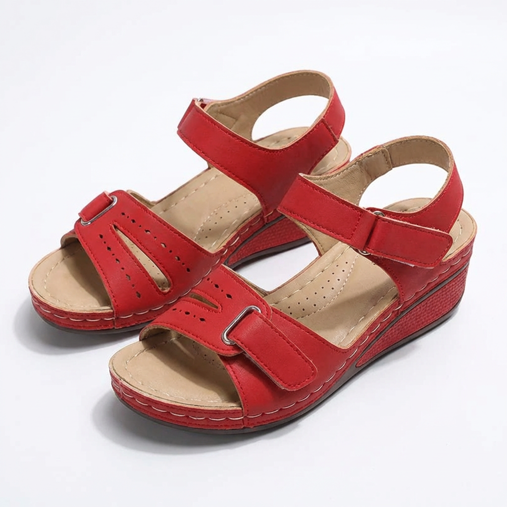 Women's Adjustable Leather Sandals for Comfort and Style
